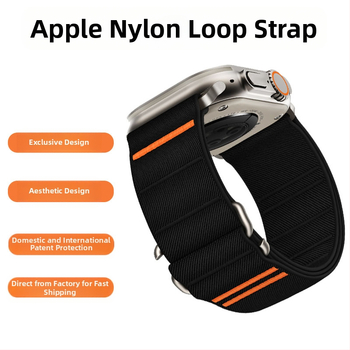 Apple watch10 Apple Watch veniv nailonrihm Ultra roostevabast terasest pandlaga rihm ristmikul kasutamiseks