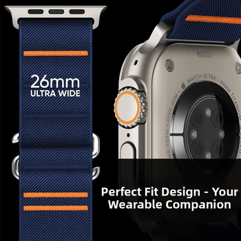 Apple Watch10 Apple Watch Stretch Nylon Strap Ultra Stainless Steel Strap закопчалка за Crossover