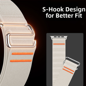 Apple Watch10 Apple Watch Stretch Nylon Strap Ultra Stainless Steel Strap закопчалка за Crossover