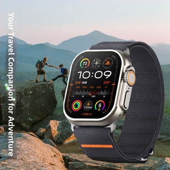 Apple Watch10 Apple Watch Stretch Nylon Strap Ultra Stainless Steel Strap закопчалка за Crossover