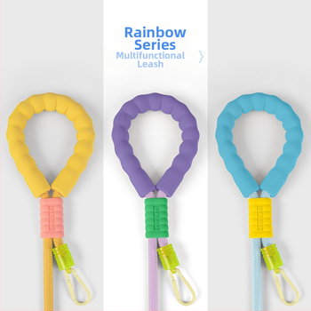 Piiriülene lemmikloomade veojõuköis Burette P-köis Ristkere vahust haardega värviline kolm-ühes koeraköis lemmikloomatarvete jaoks