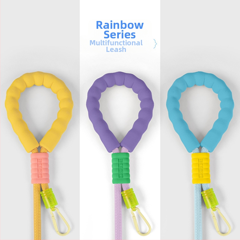 Piiriülene lemmikloomade veojõuköis Burette P-köis Ristkere vahust haardega värviline kolm-ühes koeraköis lemmikloomatarvete jaoks