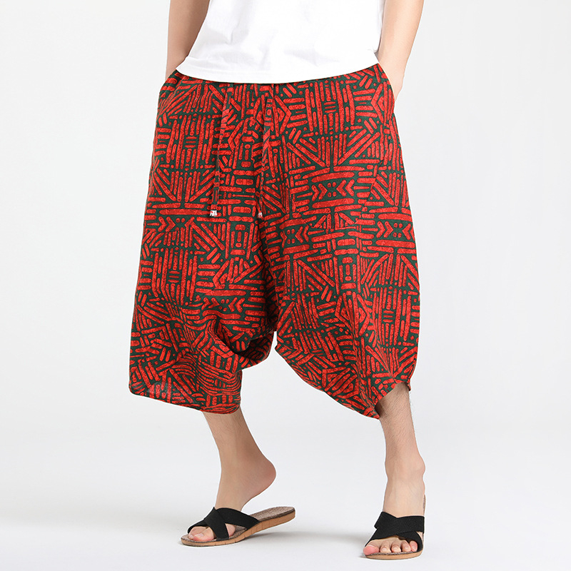 Meeste vabaaja spordipüksid, lillelised püksid, viiest kohast topid, suured suurused, meeste rannapüksid, suvised lahtised lühikesed püksid