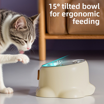 Νέο διασυνοριακό μπολ κατοικίδιων από ανοξείδωτο ατσάλι με αντιολισθητικό μπολ πόσιμου νερού για γάτες, μπολ ταΐσματος σκύλου και μπολ τροφής για γάτες