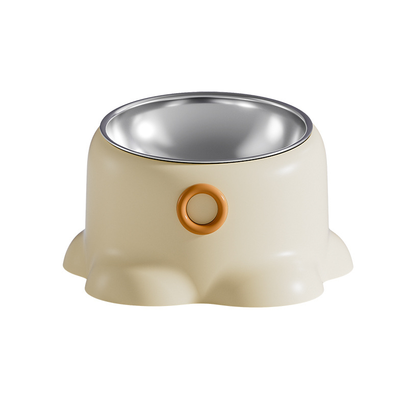 Uus piiriülene roostevabast terasest lemmikloomakauss libisemiskindla kassi joogiveega kaldus kaelakaitsega kauss koerasöögikauss kassitoidukauss