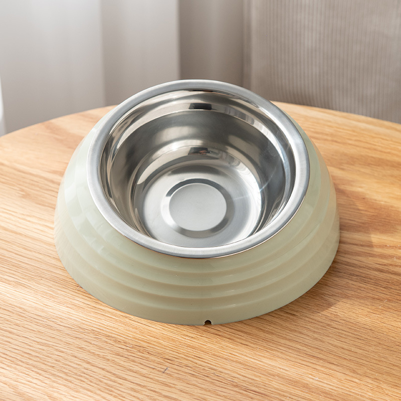 Uus piiriülene roostevabast terasest lemmikloomakauss libisemiskindla kassi joogiveega kaldus kaelakaitsega kauss koerasöögikauss kassitoidukauss