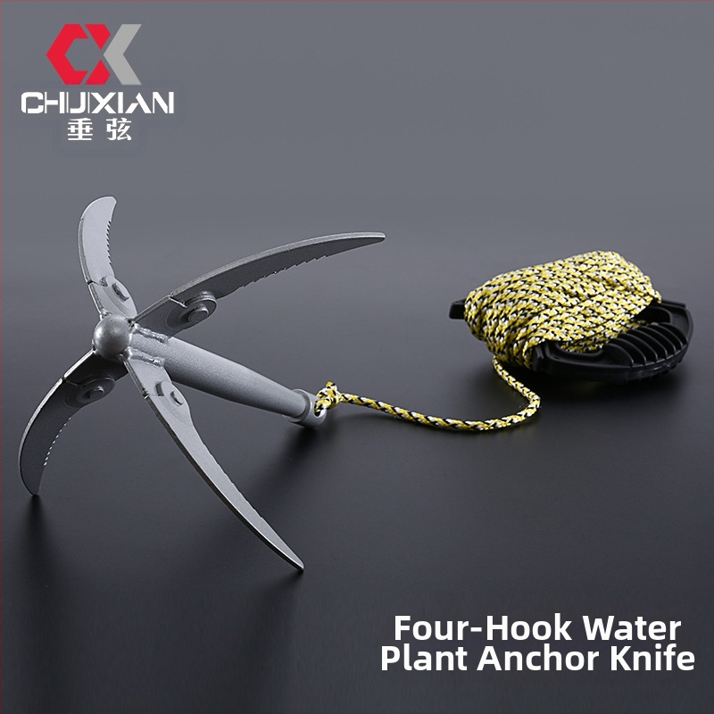 Veeankrunina, spetsiaalne muruniiduk kalapüügiks, umbrohutõrje ja rohu tõmbamise nuga, looduslike kalapüügiks mõeldud rohu püüdmise konks, rohu püüdmise ese