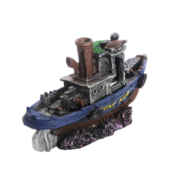 Piraadilaeva akvaariumi maastik, kalapaak, maastiku kaunistus, paadi vältimine, maja kaunistus, paat, õõnesvaiguga laev, laevahukk, GC