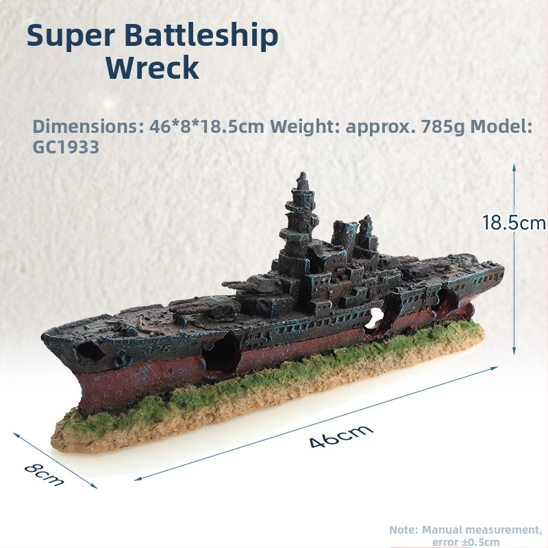 Piraadilaeva akvaariumi maastik, kalapaak, maastiku kaunistus, paadi vältimine, maja kaunistus, paat, õõnesvaiguga laev, laevahukk, GC
