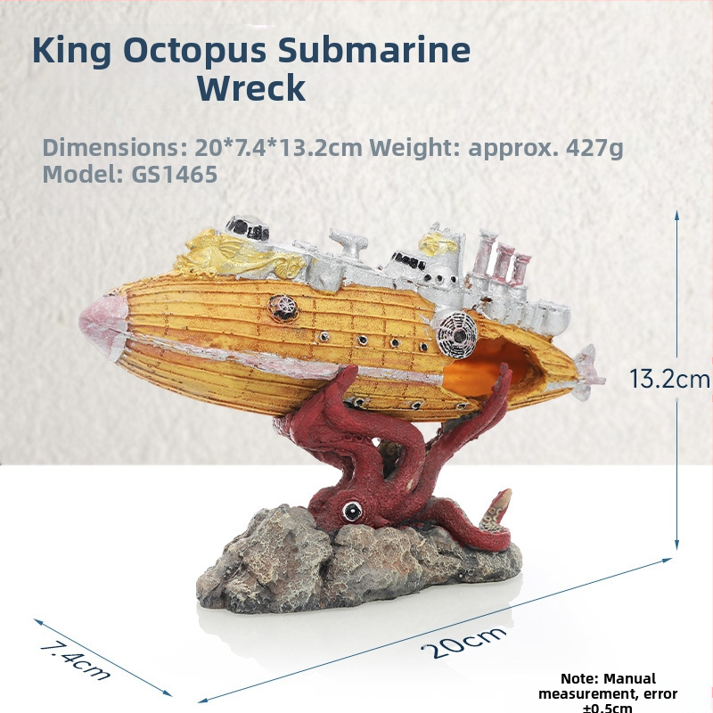 Piraadilaeva akvaariumi maastik, kalapaak, maastiku kaunistus, paadi vältimine, maja kaunistus, paat, õõnesvaiguga laev, laevahukk, GC