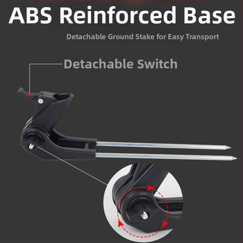 Pistoleto bokštelio laikiklis iš nerūdijančio plieno, meškerės stovas, rankinis meškerės laikiklis, žvejybos dėžė, žvejybos kėdė, meškerės stovas, priedai