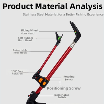 Pistoleto bokštelio laikiklis iš nerūdijančio plieno, meškerės stovas, rankinis meškerės laikiklis, žvejybos dėžė, žvejybos kėdė, meškerės stovas, priedai