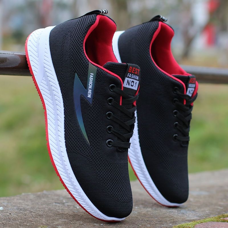 Meeste kingad Suvised lendava võrgust vabaajajalatsid Kõikvõimalikud trendikad kingad Mood Trendikas Mugav toss Tudengite jooksujalatsid