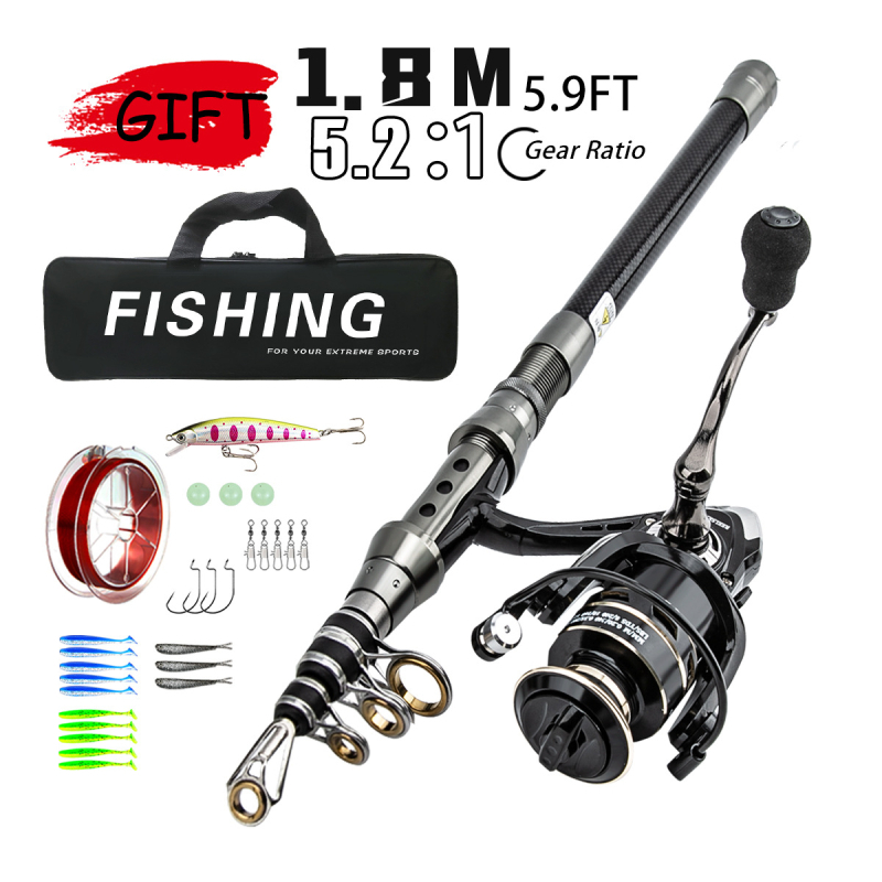 Didmeninė prekyba „Luya“ meškerėmis, kostiumas žvejybai pasienyje, karšta „Luya“ tolimojo metimo meškerė, juoda.