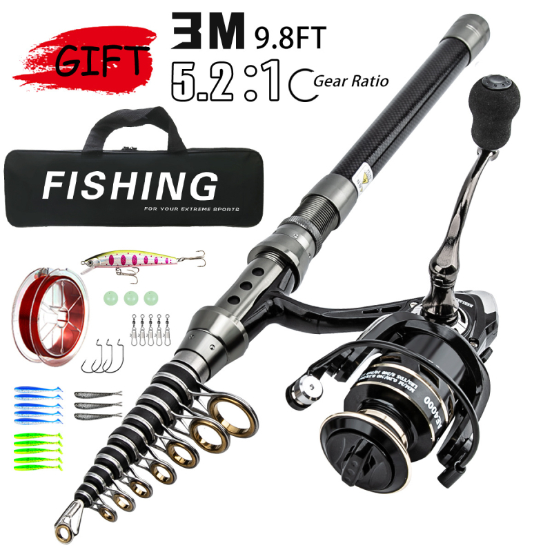 Didmeninė prekyba „Luya“ meškerėmis, kostiumas žvejybai pasienyje, karšta „Luya“ tolimojo metimo meškerė, juoda.