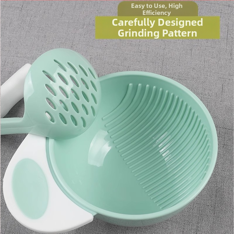 Мелница за хранителни добавки с ябълково пюре, ръчна машина за бебешки хранителни добавки, бебешка храна, плодово пюре, детска купа за смилане на зеленчуково пюре