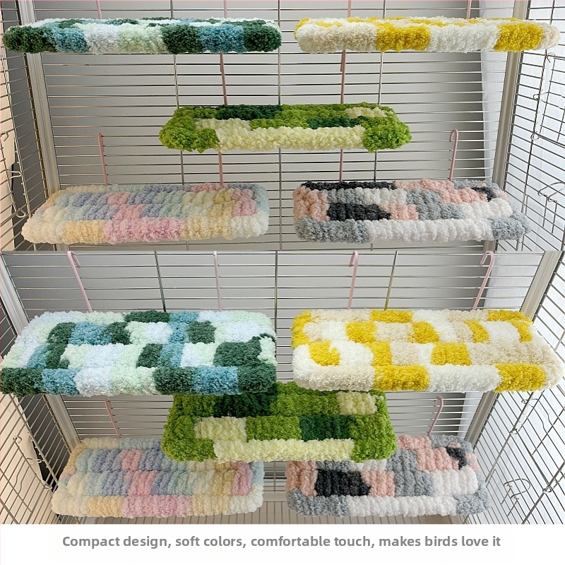 Папагалско легло, гнездо за спане, грейка за крака, платформа, топъл хамак, памучна подложка, зимен диван, матрак, черен феникс, божур, клетка за птици, консумативи