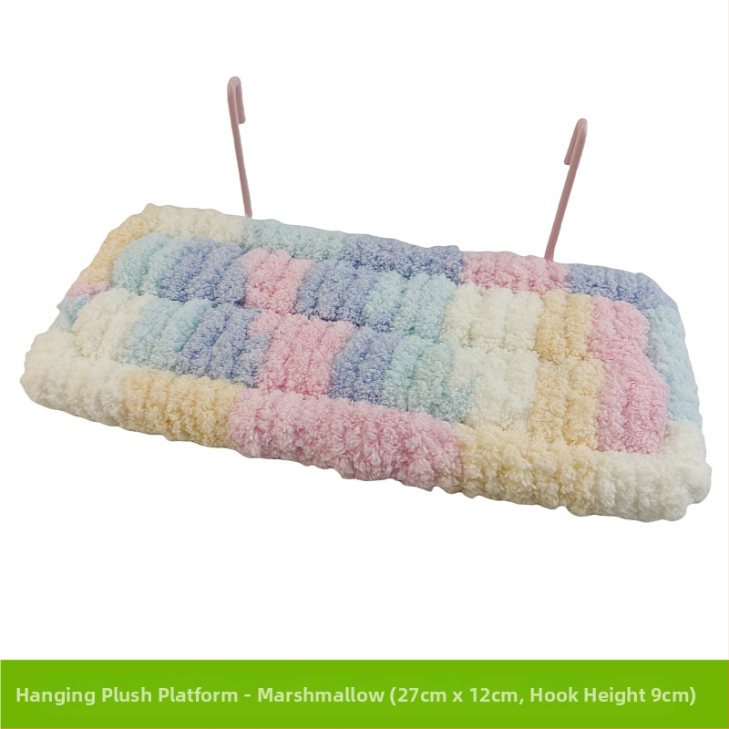 Papūgos lova, miego lizdas, kojų šildytuvo platforma, šiltas hamakas, medvilninis kilimėlis, žieminė sofa, čiužinys, juodas, Phoenix, bijūnas, paukščių narvelio reikmenys