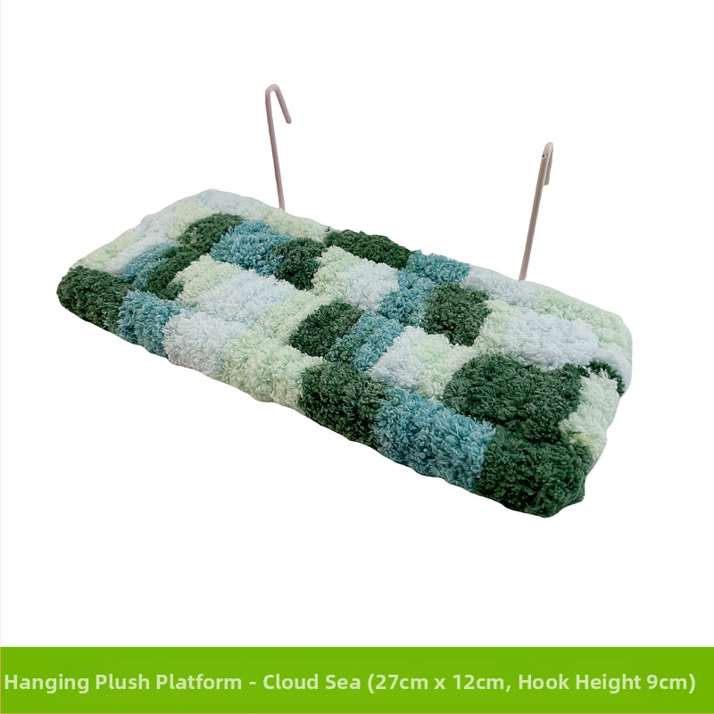 Papūgos lova, miego lizdas, kojų šildytuvo platforma, šiltas hamakas, medvilninis kilimėlis, žieminė sofa, čiužinys, juodas, Phoenix, bijūnas, paukščių narvelio reikmenys