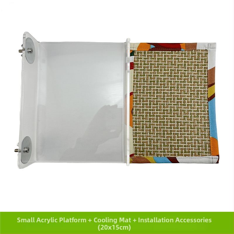 Papūgos lova, miego lizdas, kojų šildytuvo platforma, šiltas hamakas, medvilninis kilimėlis, žieminė sofa, čiužinys, juodas, Phoenix, bijūnas, paukščių narvelio reikmenys