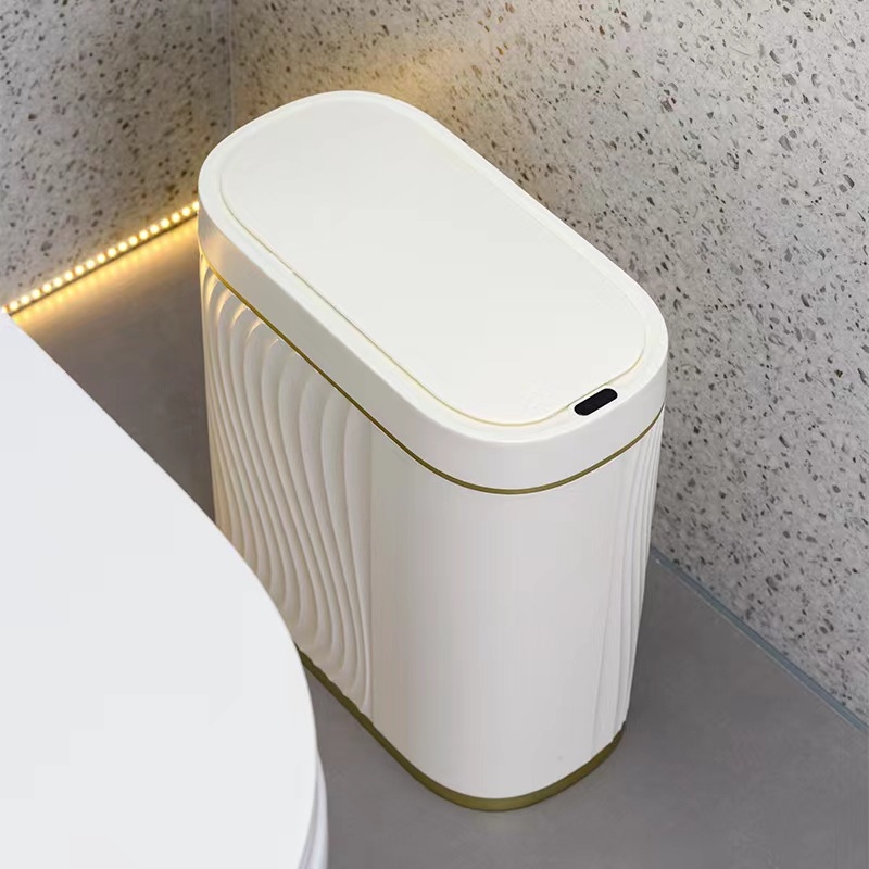 Japāņu stila viedā indukcijas atkritumu tvertne tualete ar šauru spraugu sanitārā spaiņa tualete antibakteriāla viedā dezodoranta atkritumu tvertne Vairumtirdzniecība