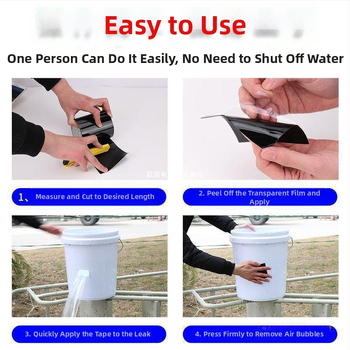 Lekkeparandusteip Veekindel veetoru ämbri lekkekleebis Isekleepuv kraanikausi paranduslekke peatamise teip Kõrge viskoossusega lekkepeatamise teip