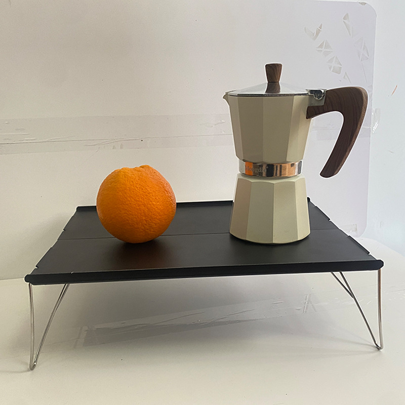 Kokkupandav väike alumiiniumlaud Kokkupandav laud Telkimiseks mõeldud välistingimustes söögilaud Mini piknikutelk Kaasaskantav alumiiniumsulamist taktikaline