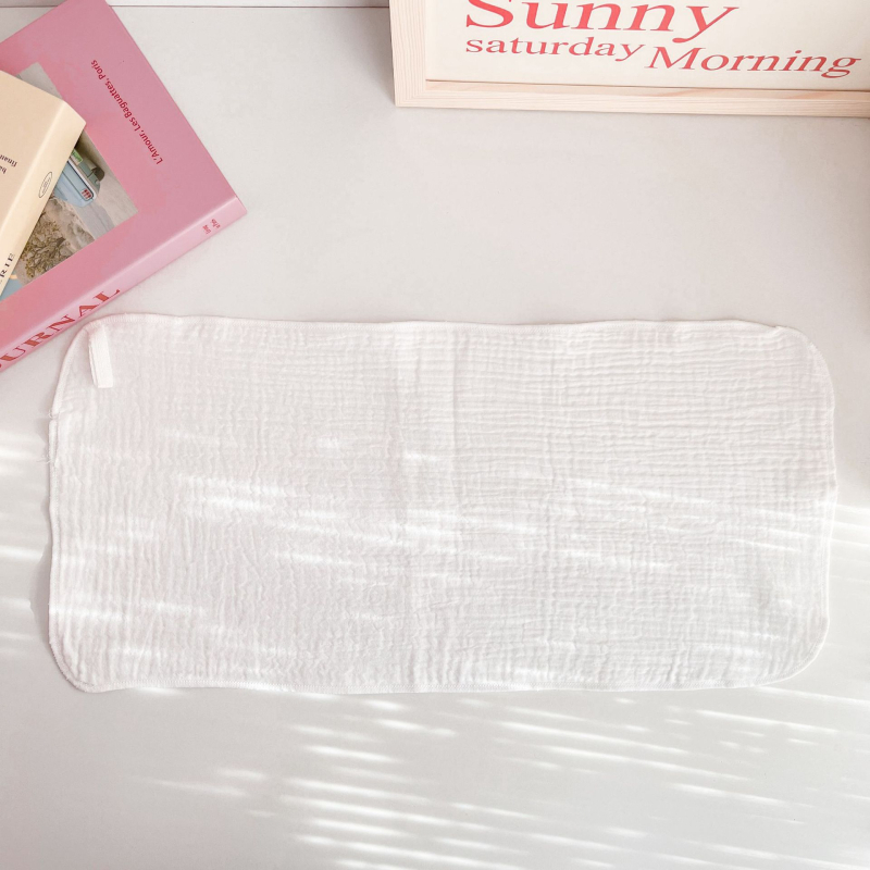 Șervețele umede pentru lapte pentru nou-născuți, clasa A, fire de bumbac pur, pătrate mici pentru bebeluși, alb pur, spălare față și baie moi pentru bebeluși