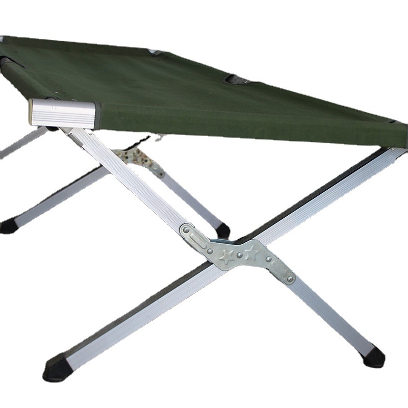 Tootja hulgimüügi kokkupandav voodi kontorile matkakaaslane alumiiniumsulamist üheinimesevoodi rannavoodi kerge kokkupandav voodi