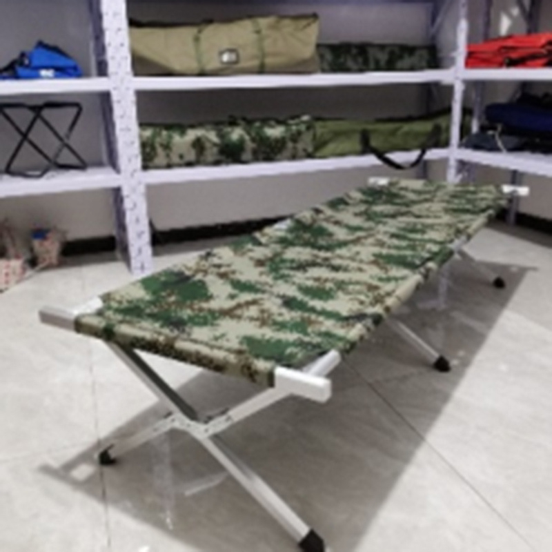Proizvođač Veleprodaja Sklopivi krevet Ured Kampiranje Pratnja Aluminijska legura Jednokrevetni krevet za plažu Lagani Sklopivi krevet