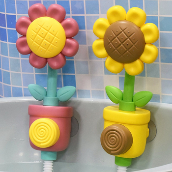 Bērnu saulespuķu dušas ūdens rotaļu vanna vannas istabas peldēšanās rotaļlietas zēniem un meitenēm