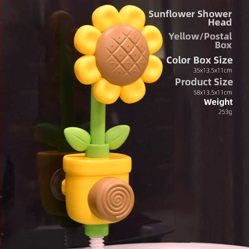 Bērnu saulespuķu dušas ūdens rotaļu vanna vannas istabas peldēšanās rotaļlietas zēniem un meitenēm