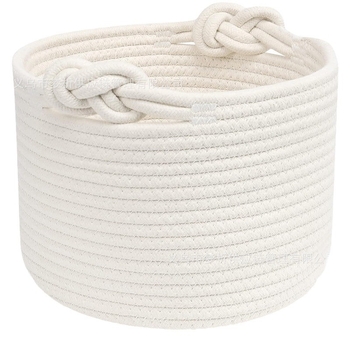 Διασυνοριακό y ζεστό κατοικίδιο DIY αγγλικό όνομα αποθήκευσης βαμβακερό σχοινί καλάθι αποθήκευσης παιδικών παιχνιδιών βιβλία περιοδικό καλάθι αποθήκευσης