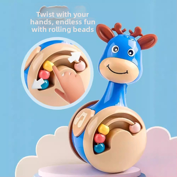 Плъзгаща се чаша за бебе с плъзгащи се елементи, удобен пъзел за ранно образование 3-12 месеца, за да се научи да пълзи, играчки за бебета 1-3 години