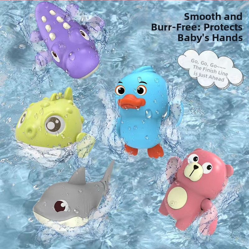 Детски играчки за вана за бебета TikTok плуваща водна костенурка животно бебе момченце момиче играчки за вана баня