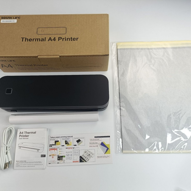 Bluetooth+PC kaheotstarbeline traadita termoprinter 4x6