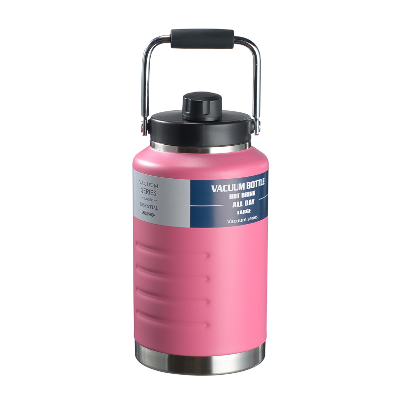 Piiriülene spetsiaalne 2-liitrine suure mahutavusega soojusisolatsiooniga veekeetja, 304 roostevabast terasest termoskruus, kaasaskantav spordiveekeetja, tonni-tonni ämber