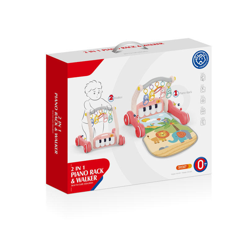 Daugiafunkcis pianino stovas kūdikiams (0-3 metų vaikams), vaikštynės, pianinas su dviem viename