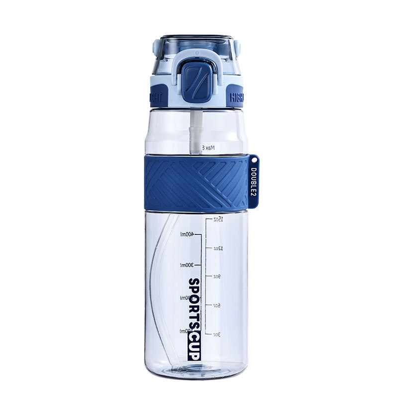 Vasaros didelės talpos sportinis vandens puodelis 1000ML vyriškos ir moteriškos studentų vandens butelis lauko 600ML fitneso plastikinis kosminis puodelis