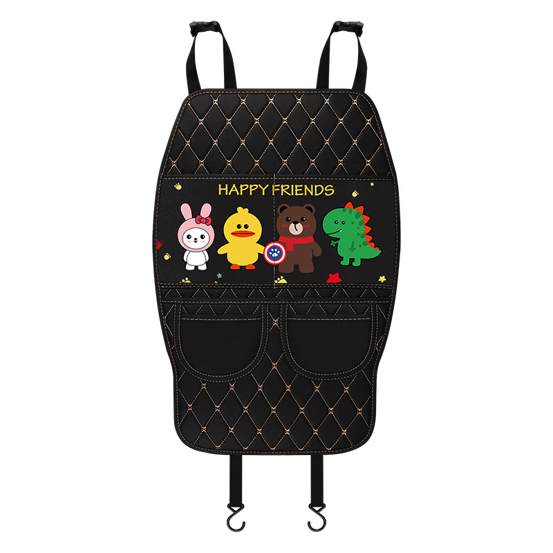 Wuling MINIEV spetsiaalne turvatooli seljatoe löögivastane padi tagumisele reale määrdumisvastane laste koomiksilaadne turvatooli kaitsepadi