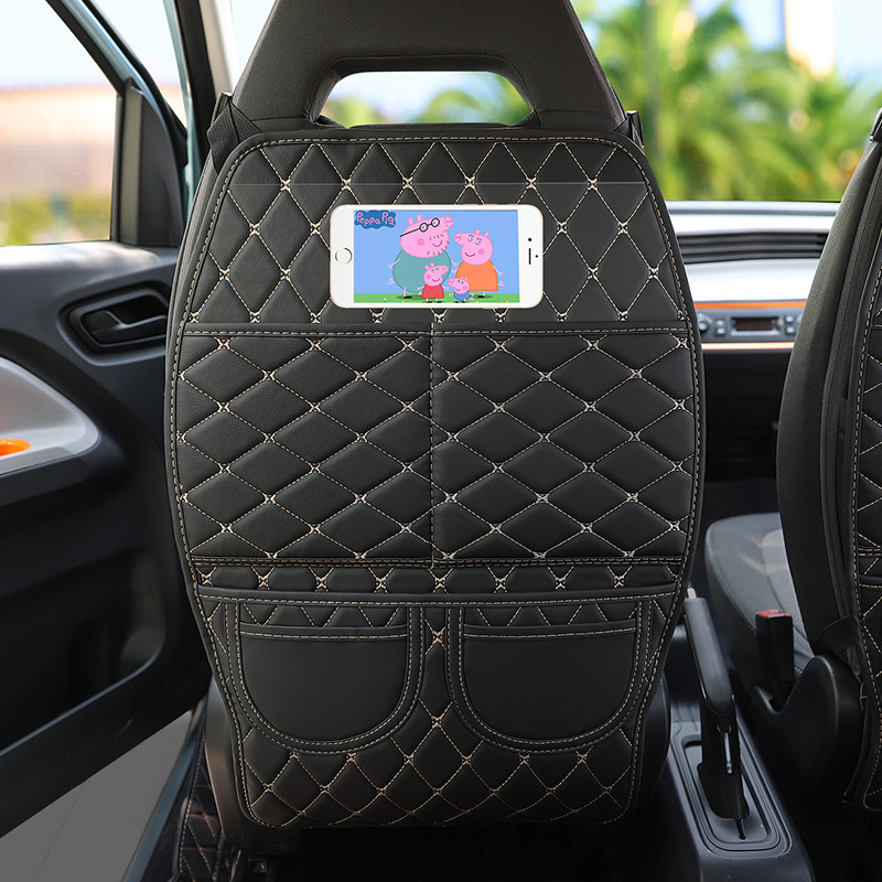 Wuling MINIEV spetsiaalne turvatooli seljatoe löögivastane padi tagumisele reale määrdumisvastane laste koomiksilaadne turvatooli kaitsepadi