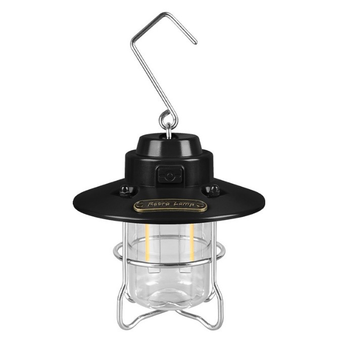 Трансгранична външна къмпинг светлина LED ретро фенер преносима светлина за палатка преносима USB акумулаторна къмпинг светлина директни продажби