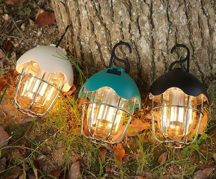 Трансгранична външна къмпинг светлина LED ретро фенер преносима светлина за палатка преносима USB акумулаторна къмпинг светлина директни продажби