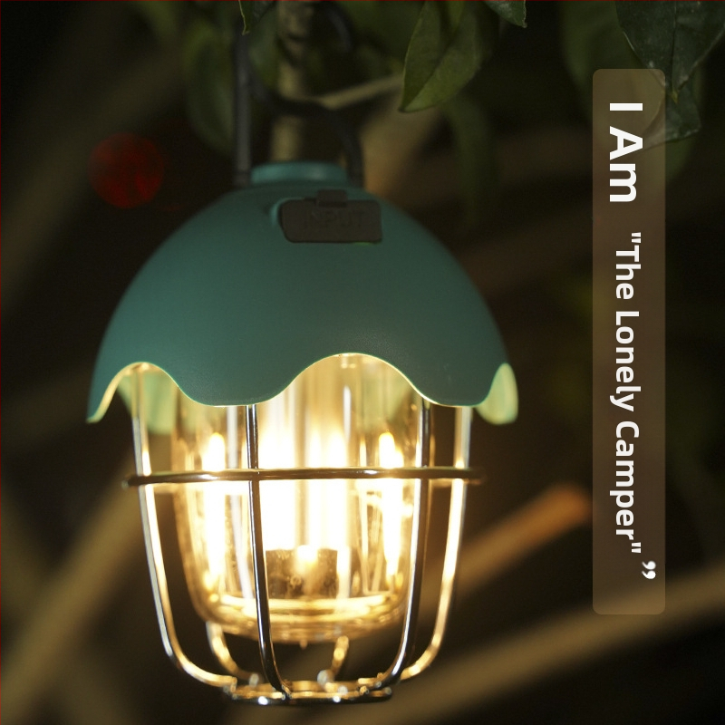 Трансгранична външна къмпинг светлина LED ретро фенер преносима светлина за палатка преносима USB акумулаторна къмпинг светлина директни продажби