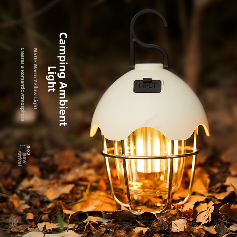Трансгранична външна къмпинг светлина LED ретро фенер преносима светлина за палатка преносима USB акумулаторна къмпинг светлина директни продажби