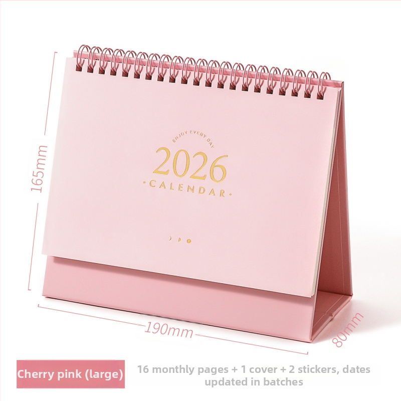 Xinmo 2026 Alapvető Asztali Naptár Retro Egyszerű Bejelentkezési Terv Irodai Asztali Üzenetfeljegyzés Naptár Díszek