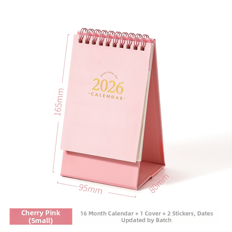 Xinmo 2026 Alapvető Asztali Naptár Retro Egyszerű Bejelentkezési Terv Irodai Asztali Üzenetfeljegyzés Naptár Díszek