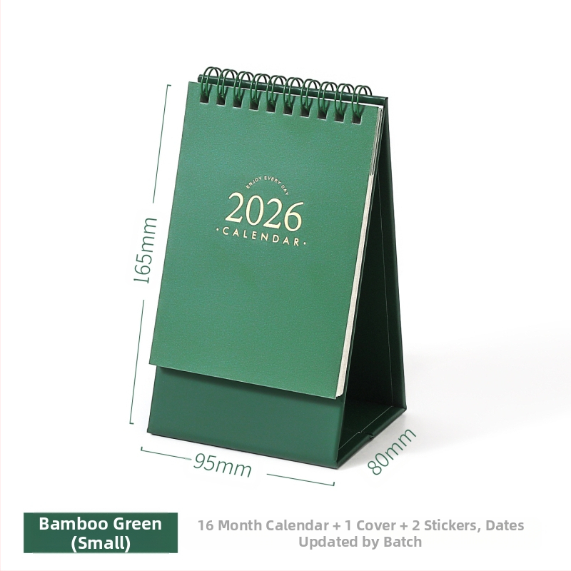 Xinmo 2026 Alapvető Asztali Naptár Retro Egyszerű Bejelentkezési Terv Irodai Asztali Üzenetfeljegyzés Naptár Díszek