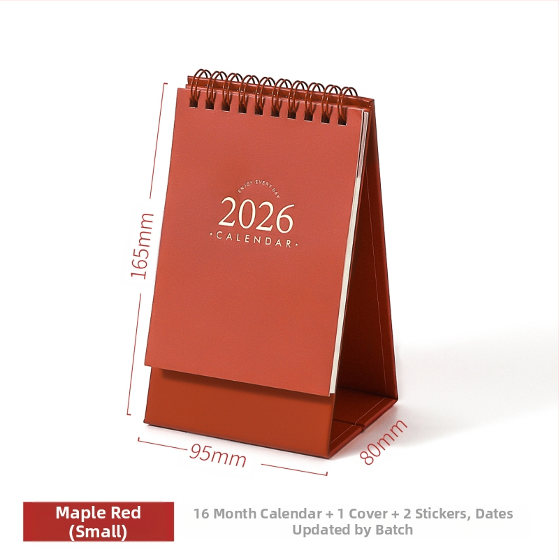 Xinmo 2026 Alapvető Asztali Naptár Retro Egyszerű Bejelentkezési Terv Irodai Asztali Üzenetfeljegyzés Naptár Díszek