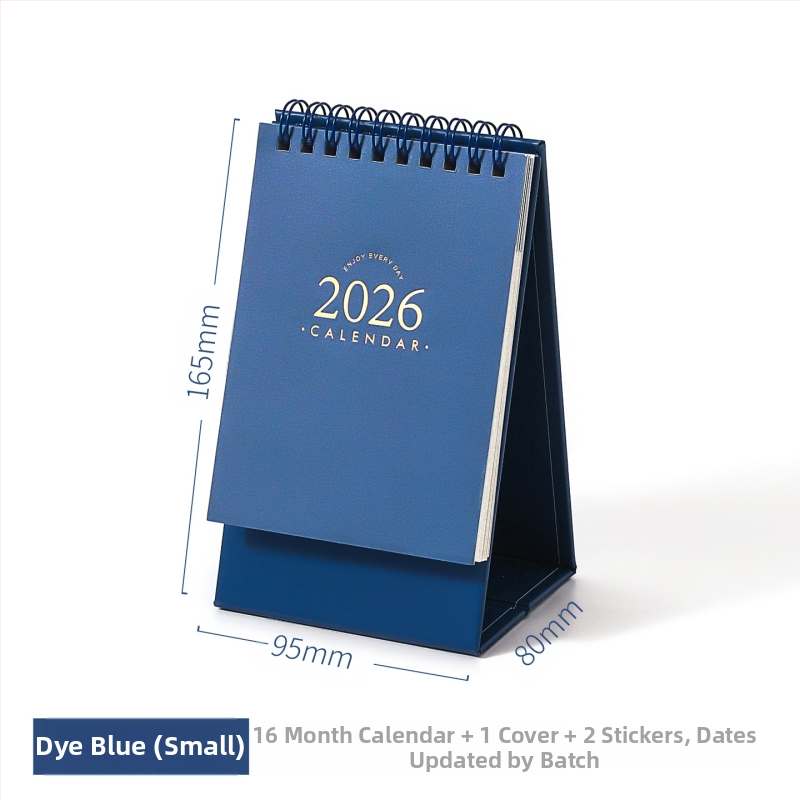 Xinmo 2026 lihtne lauakalender Retro lihtne sisseregistreerimisplaan kontorilaua sõnumite memokalender kaunistused